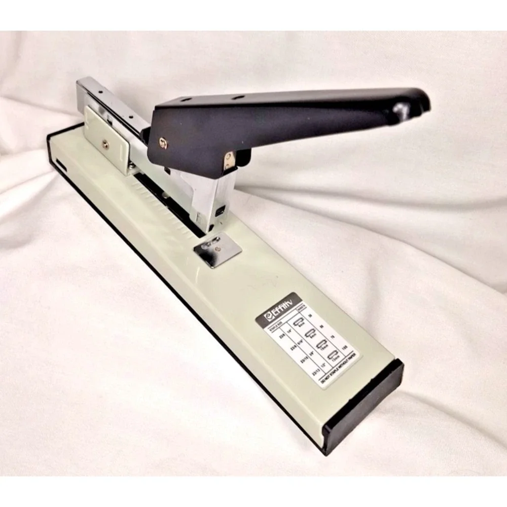 Effitiv Heavy Duty Stapler 100 sheet 13mm to 30 sheet 6mm High Capacity Gray Blk